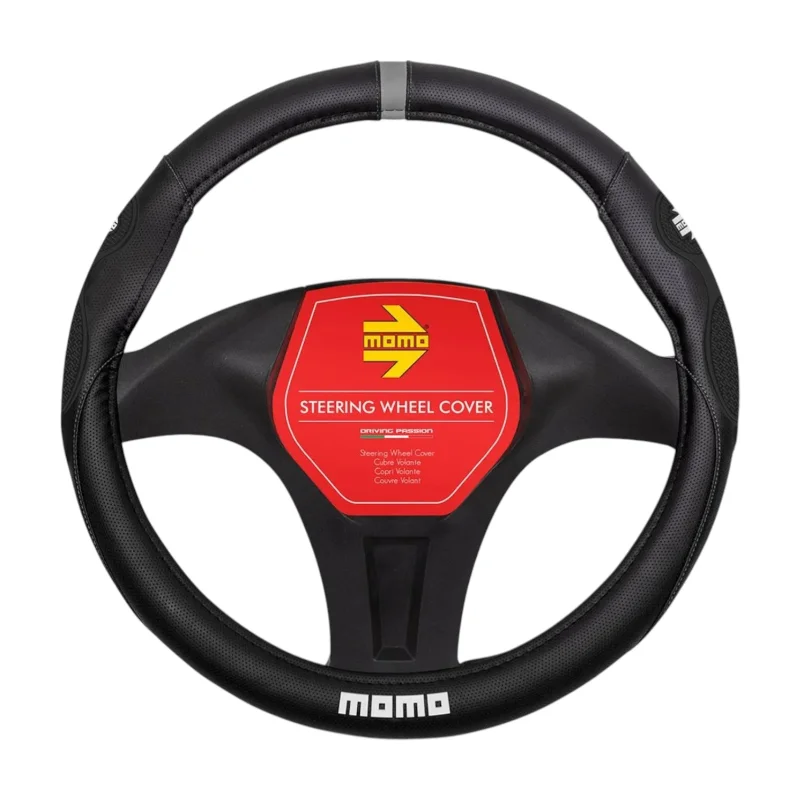 Forro Volante Momo SWC031DG Negro/Gris